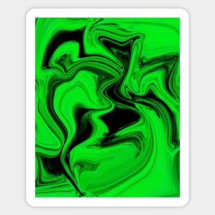 green waves Sticker